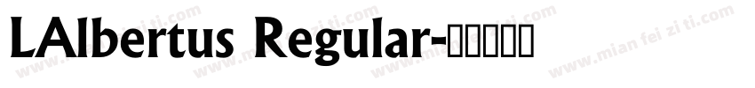 LAlbertus Regular字体转换